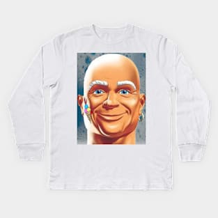 Mr. Clean Mane Kids Long Sleeve T-Shirt